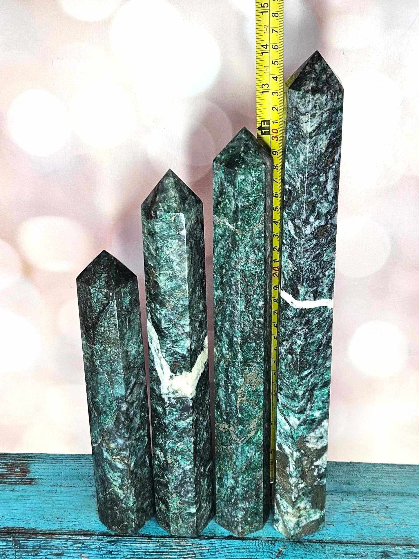 Towers of Money Nephrite Jade and Pyrite Towers