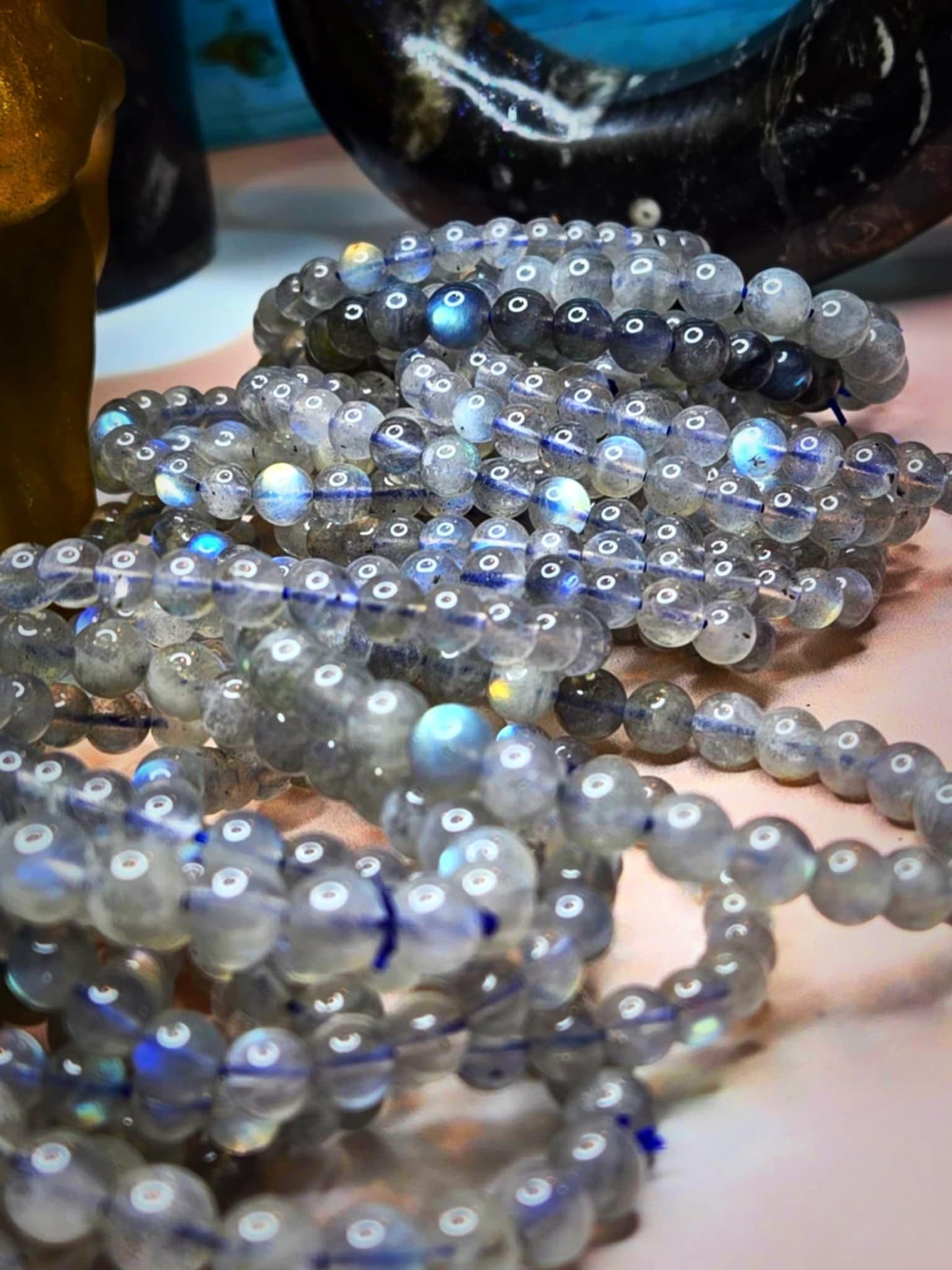 Shimmer Drops Labradorite Bracelets