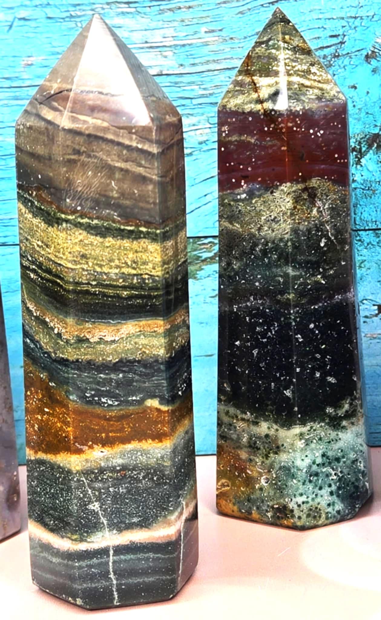 Rare Beauty Ocean Jasper Towers