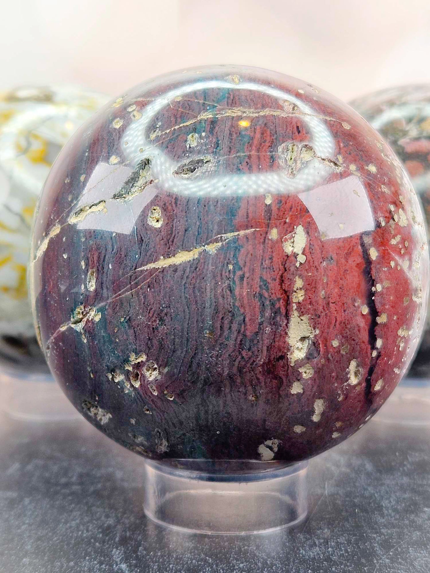 Deck the Halls Ocean Jasper Spheres