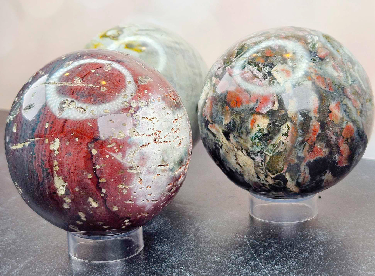 Deck the Halls Ocean Jasper Spheres