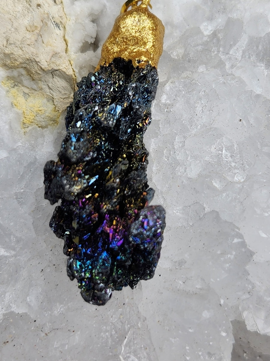 Galaxy Sparkle Carborundum Pendant