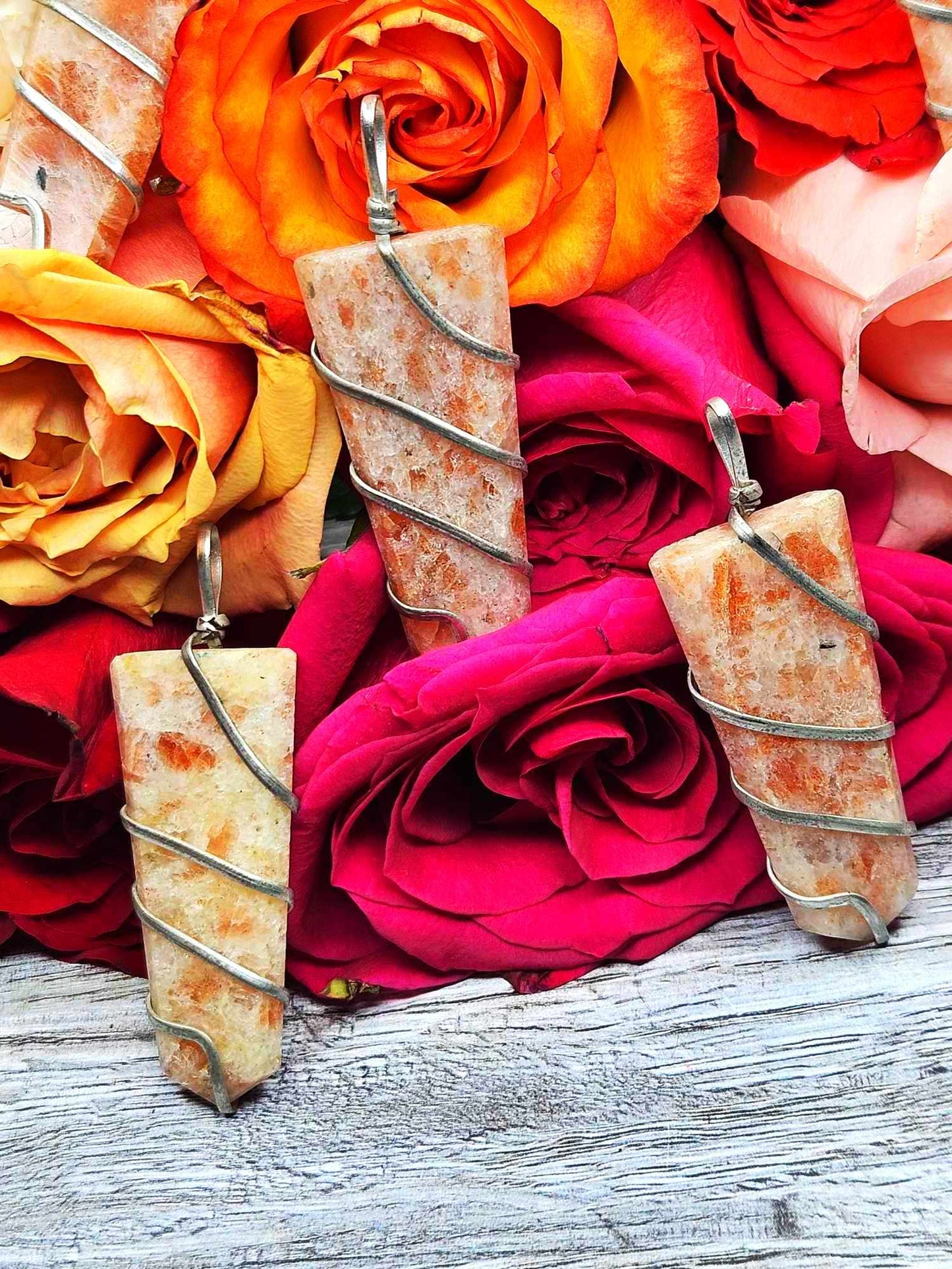 Sunshine Day Sunstone Pendants