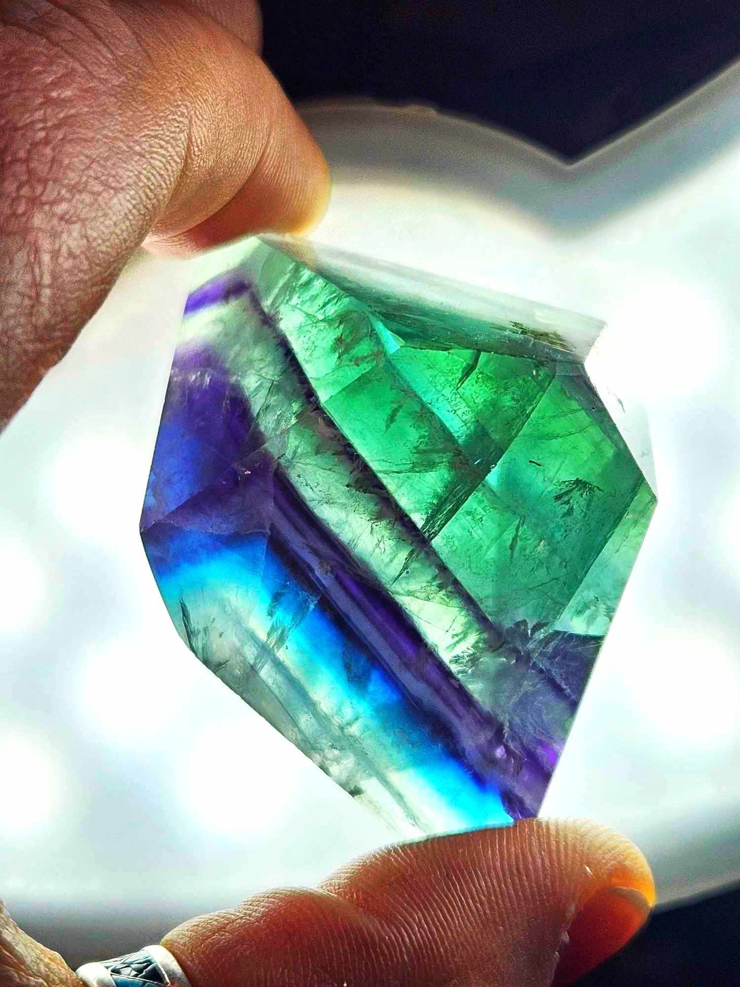 Freaking Fabulous Faceted Fluorite