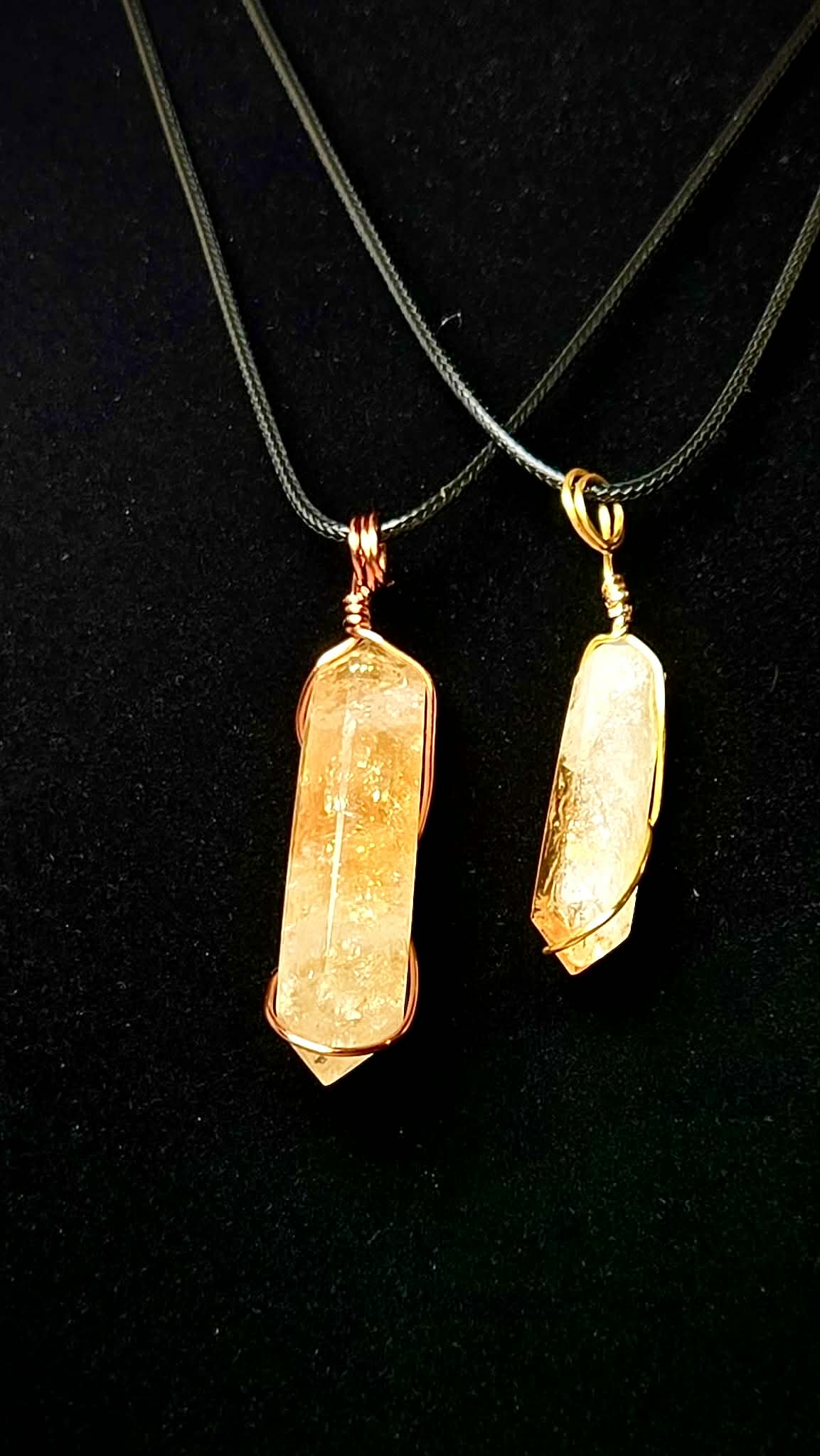 Wonderful Wire Wrapped Citrine Pendants - Get Sh*t Done