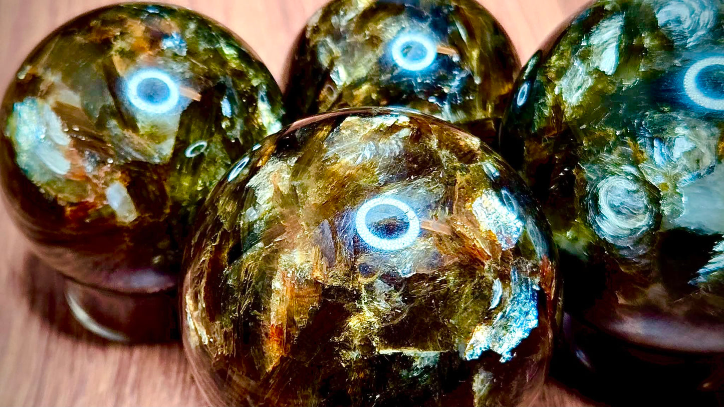 *Sold Out* Glimmers Green Mica Spheres