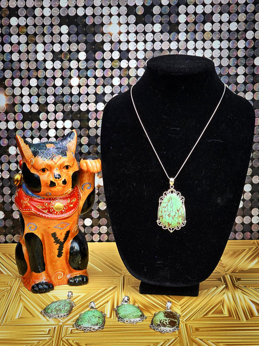 Fancy Chrysoprase Pendants