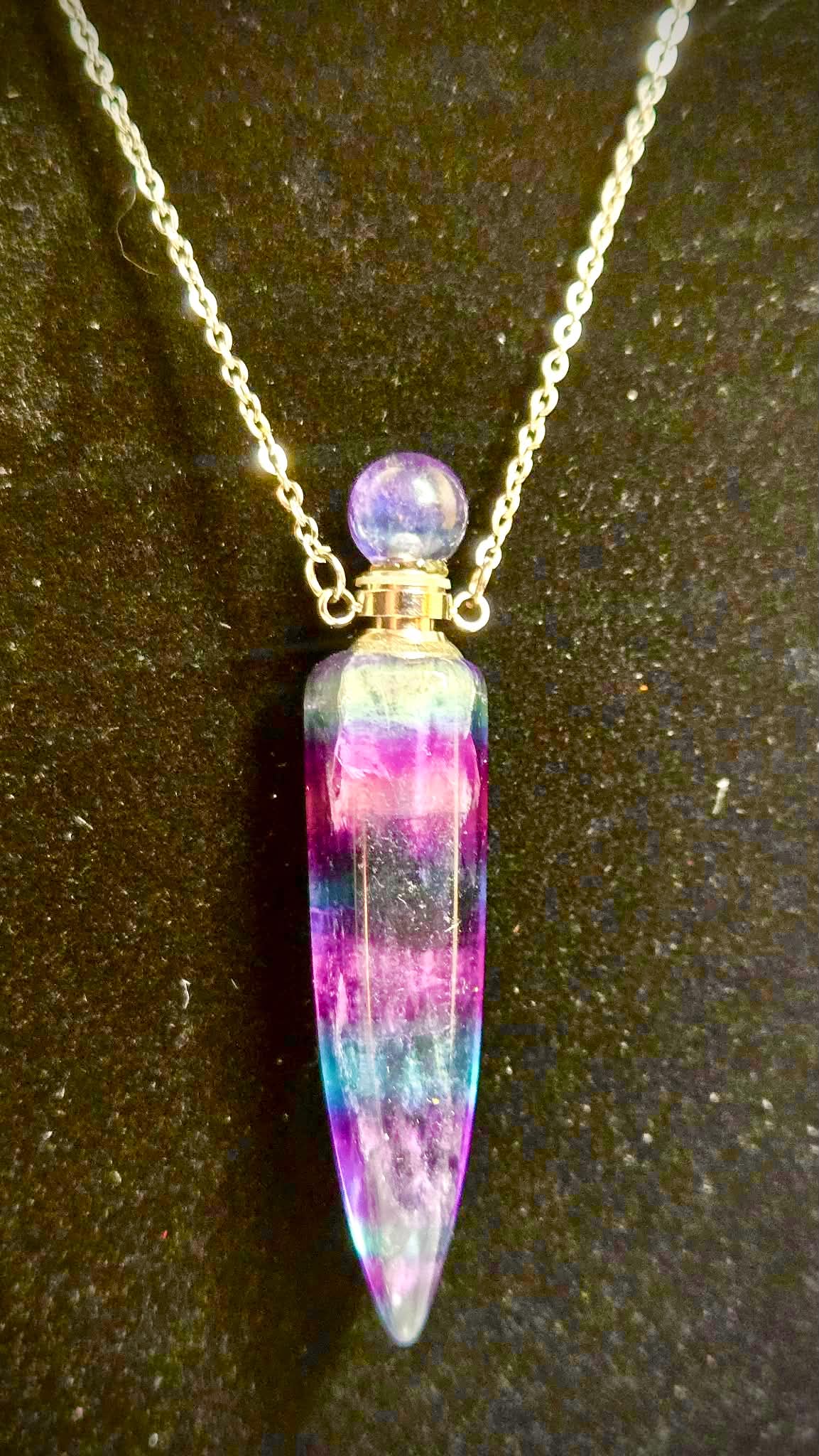 🧞‍♂️Oil Well Fluorite Pendants