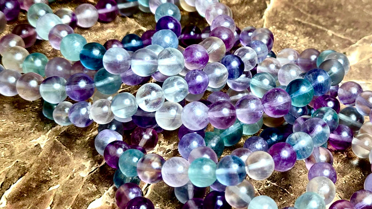 ✨Flow of Spirit Rainbow Fluorite Bracelets