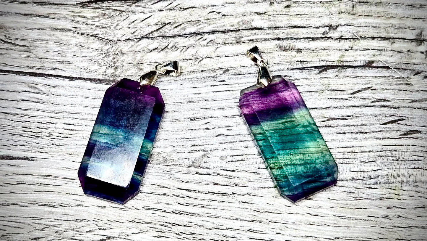 ✨Stacks Fluorite Pendant
