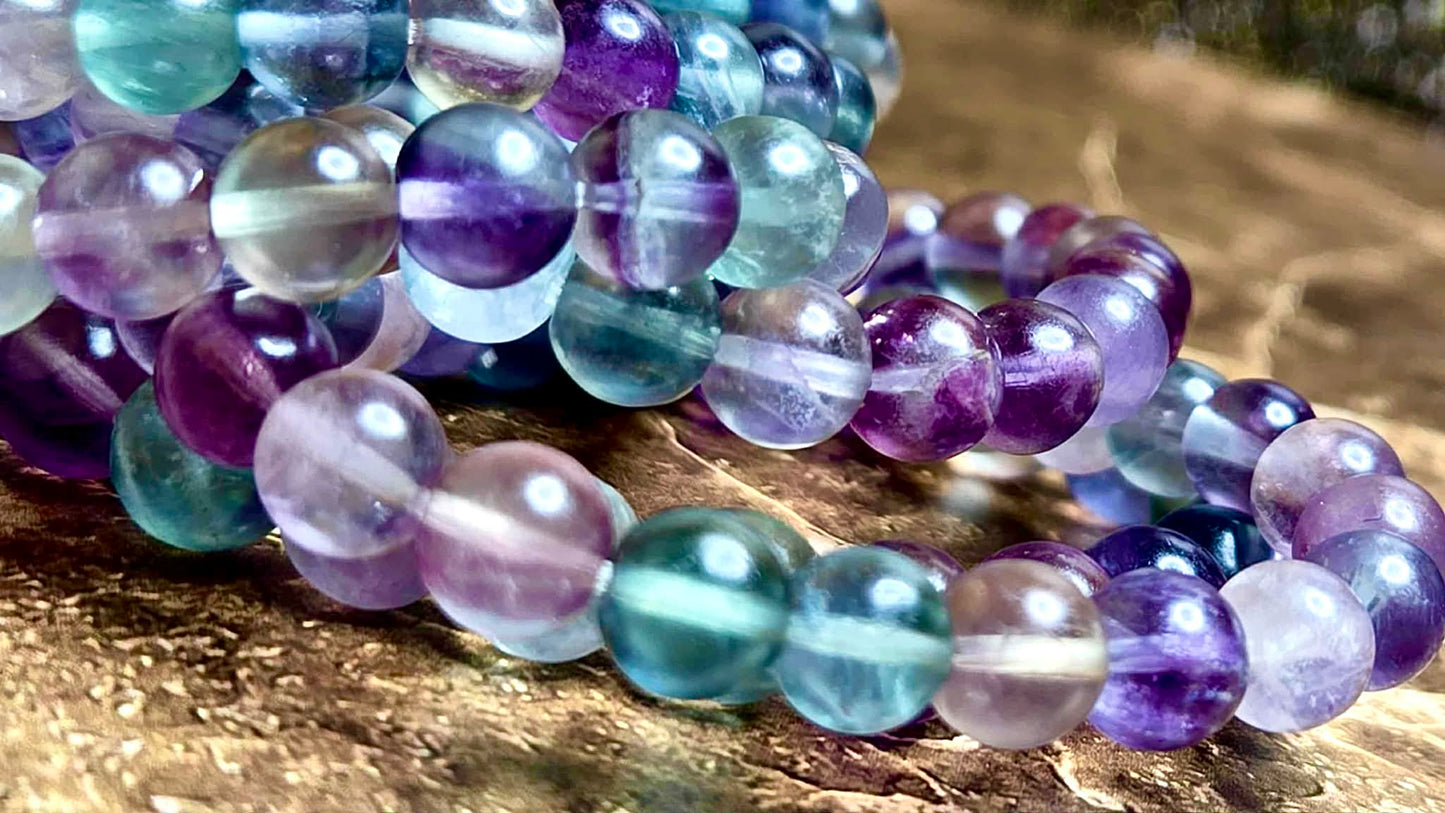 ✨Flow of Spirit Rainbow Fluorite Bracelets