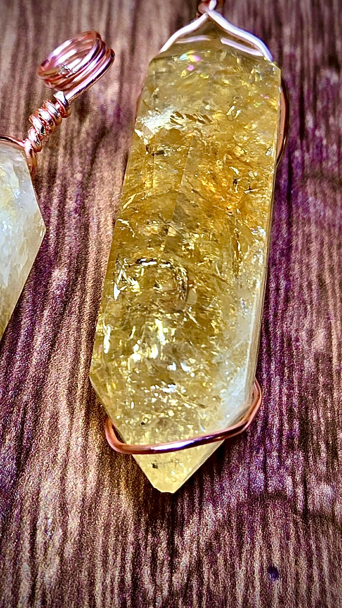 Wonderful Wire Wrapped Citrine Pendants - Get Sh*t Done