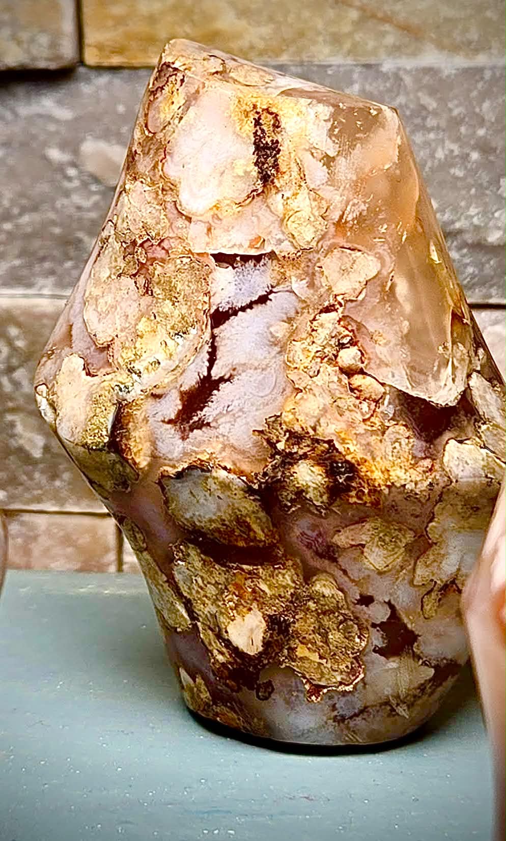 🌸Money Fire Flower Agate Flames
