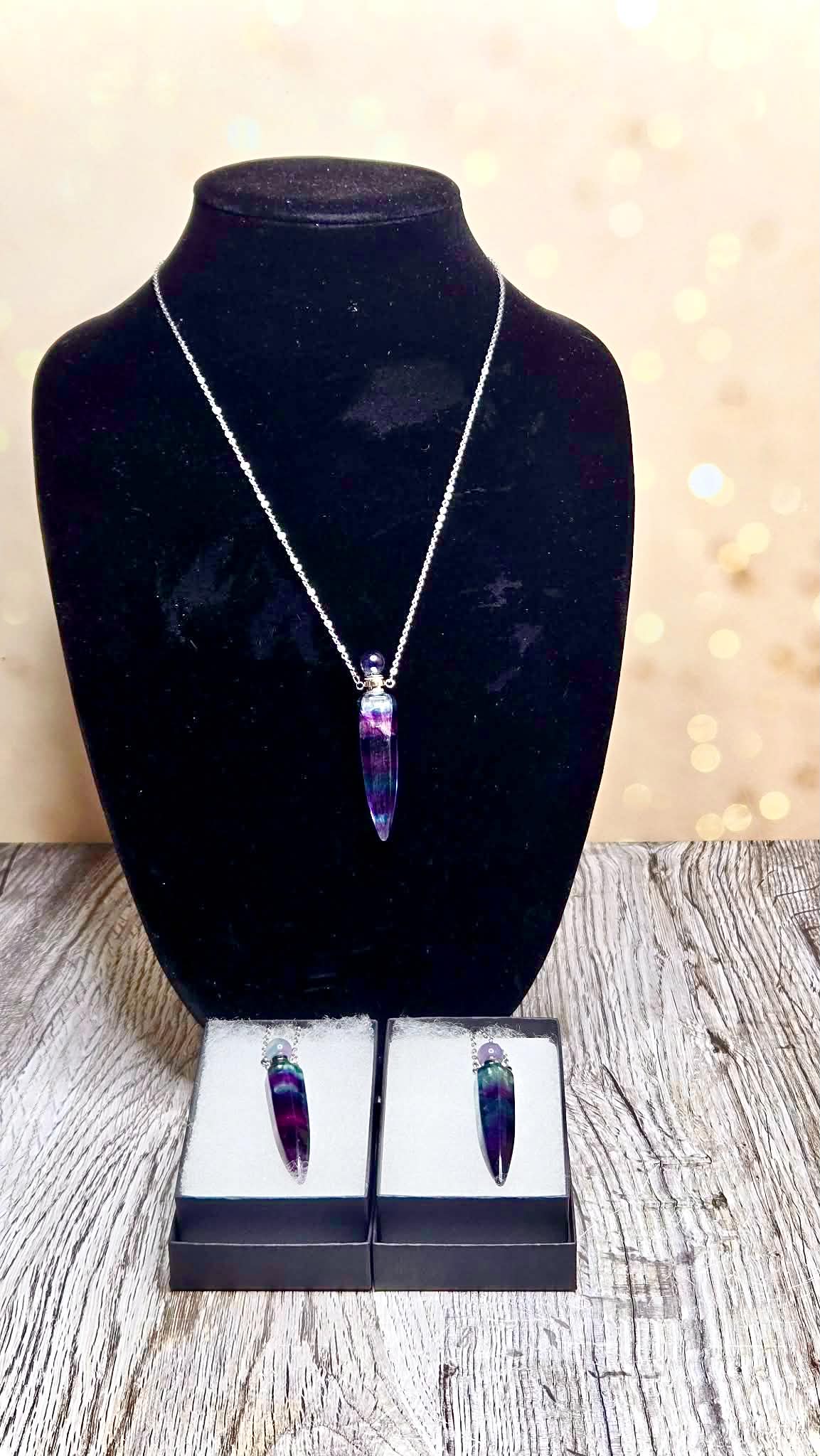 🧞‍♂️Oil Well Fluorite Pendants
