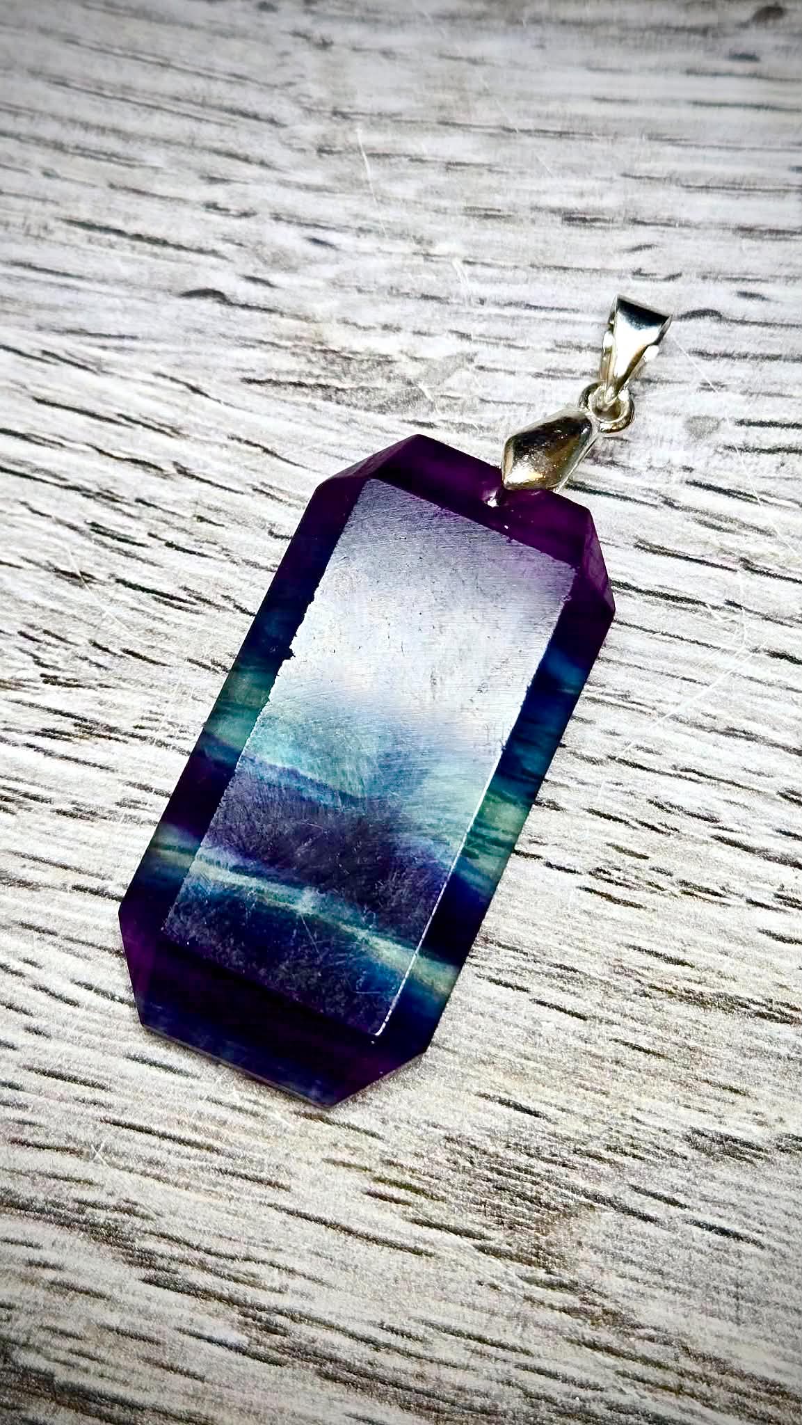 ✨Stacks Fluorite Pendant