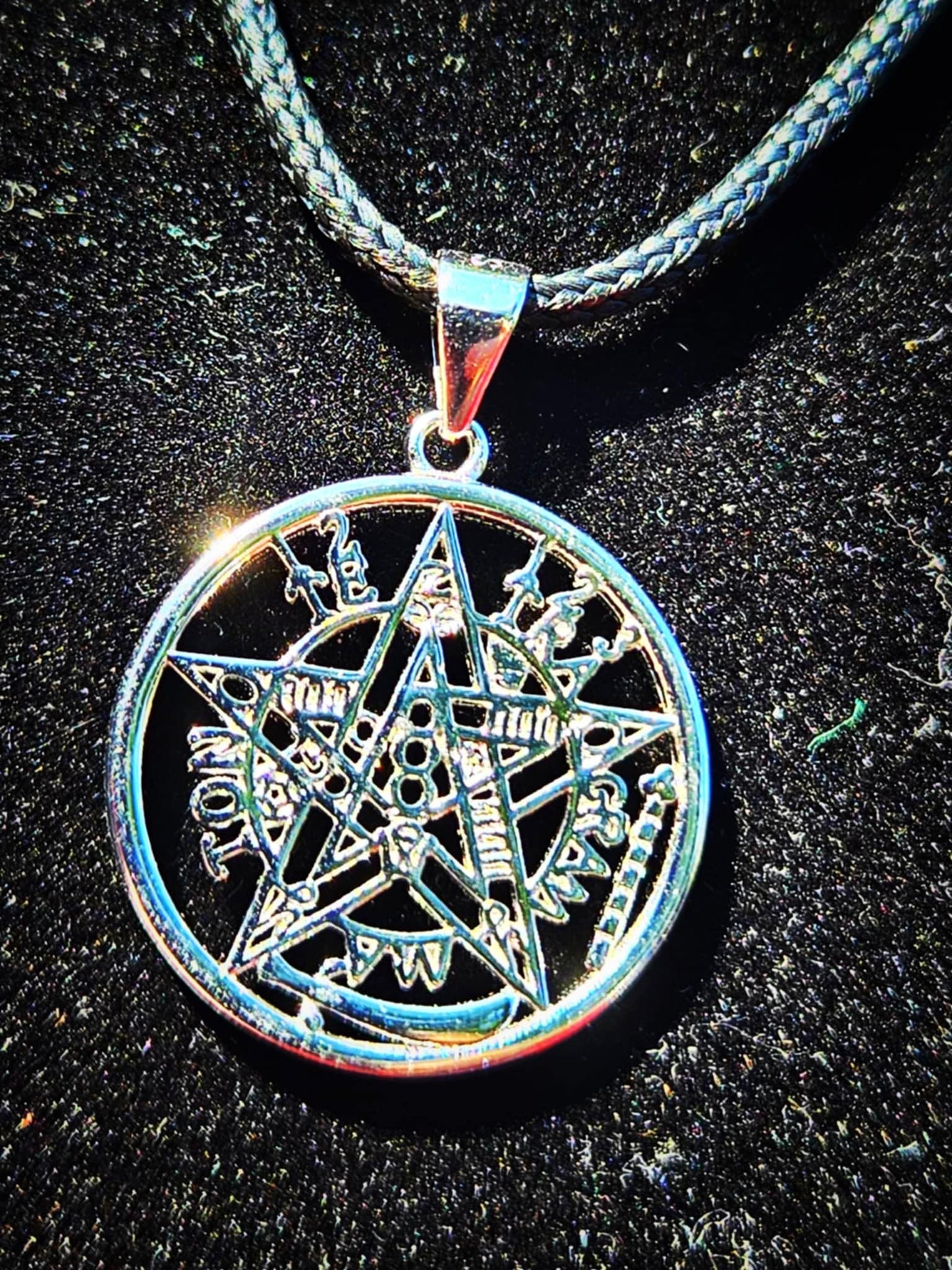 Sacred Tetragrammation Pentacle Pendant - Protection