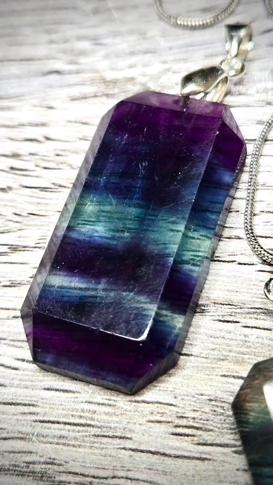✨Stacks Fluorite Pendant