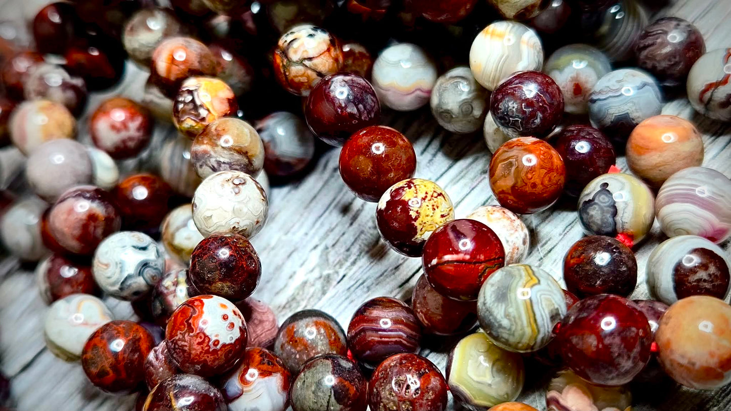 Wishcraft Mexican Lace Agate Bracelets