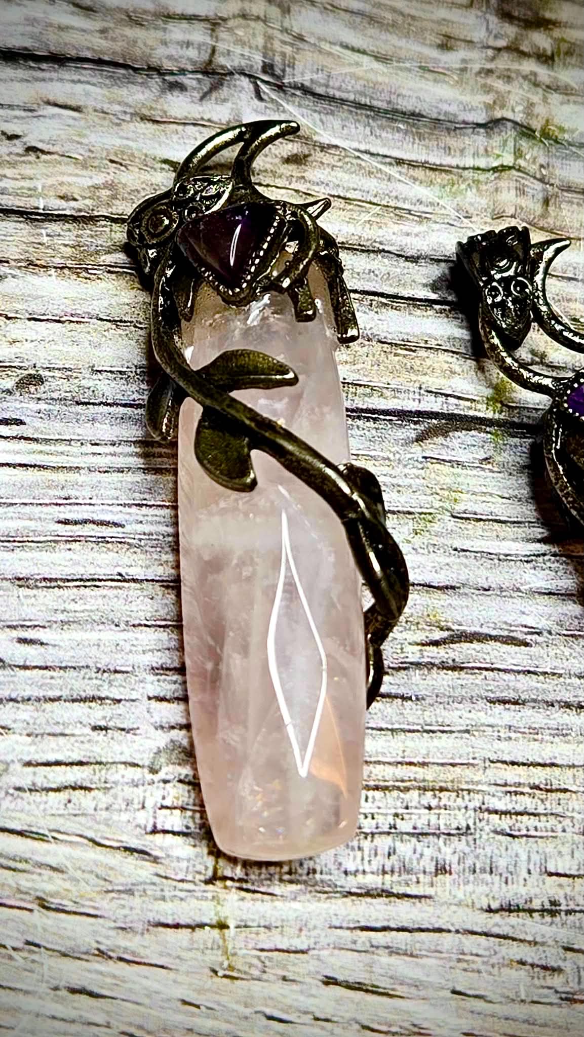 ✨Viney vines Rose Quartz Pendants