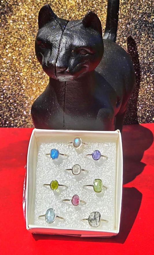 Yas Assorted Sterling Silver Rings - Protection