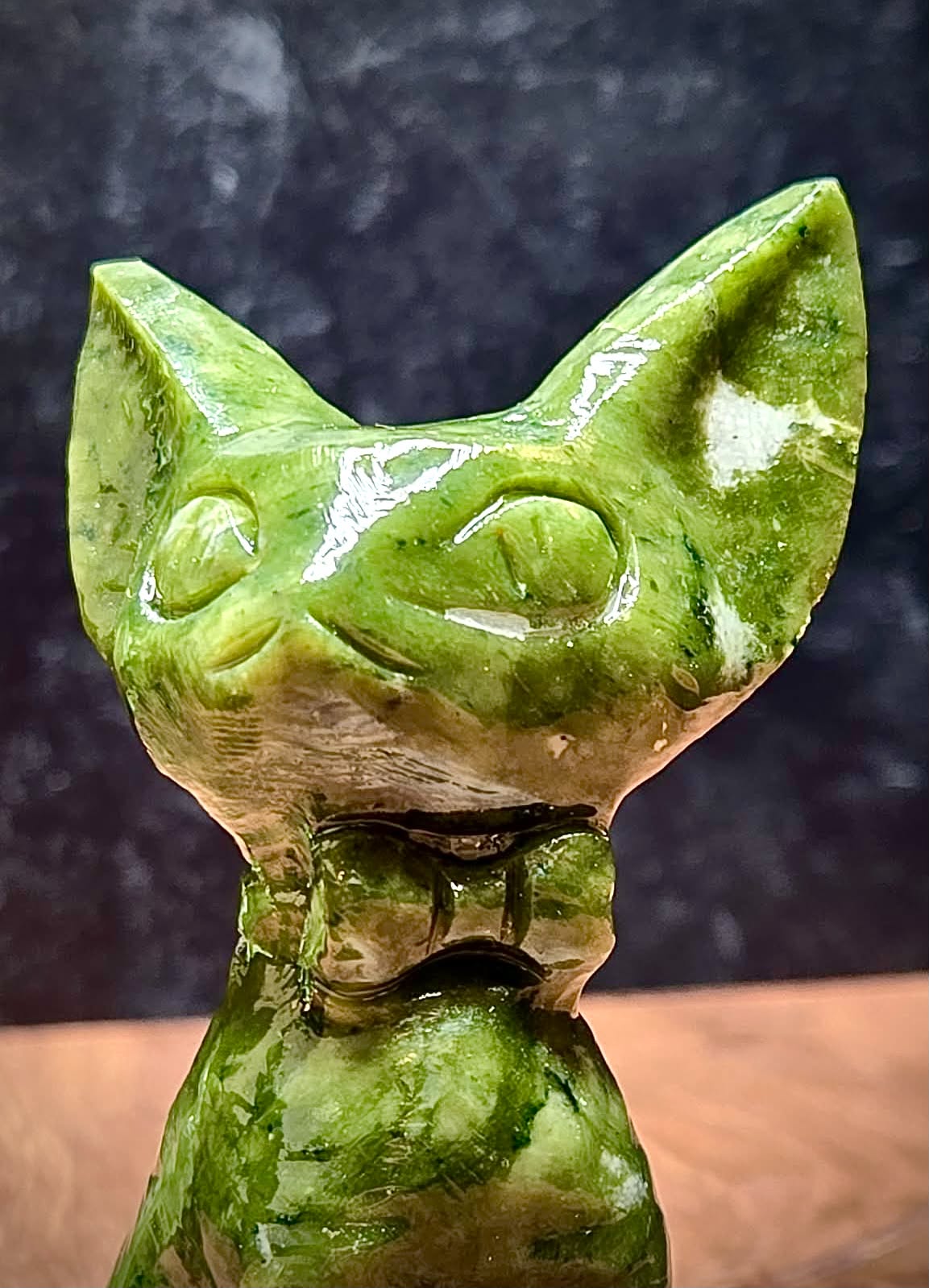 *Sold Out* Madam Meow Nephrite Jade Cat