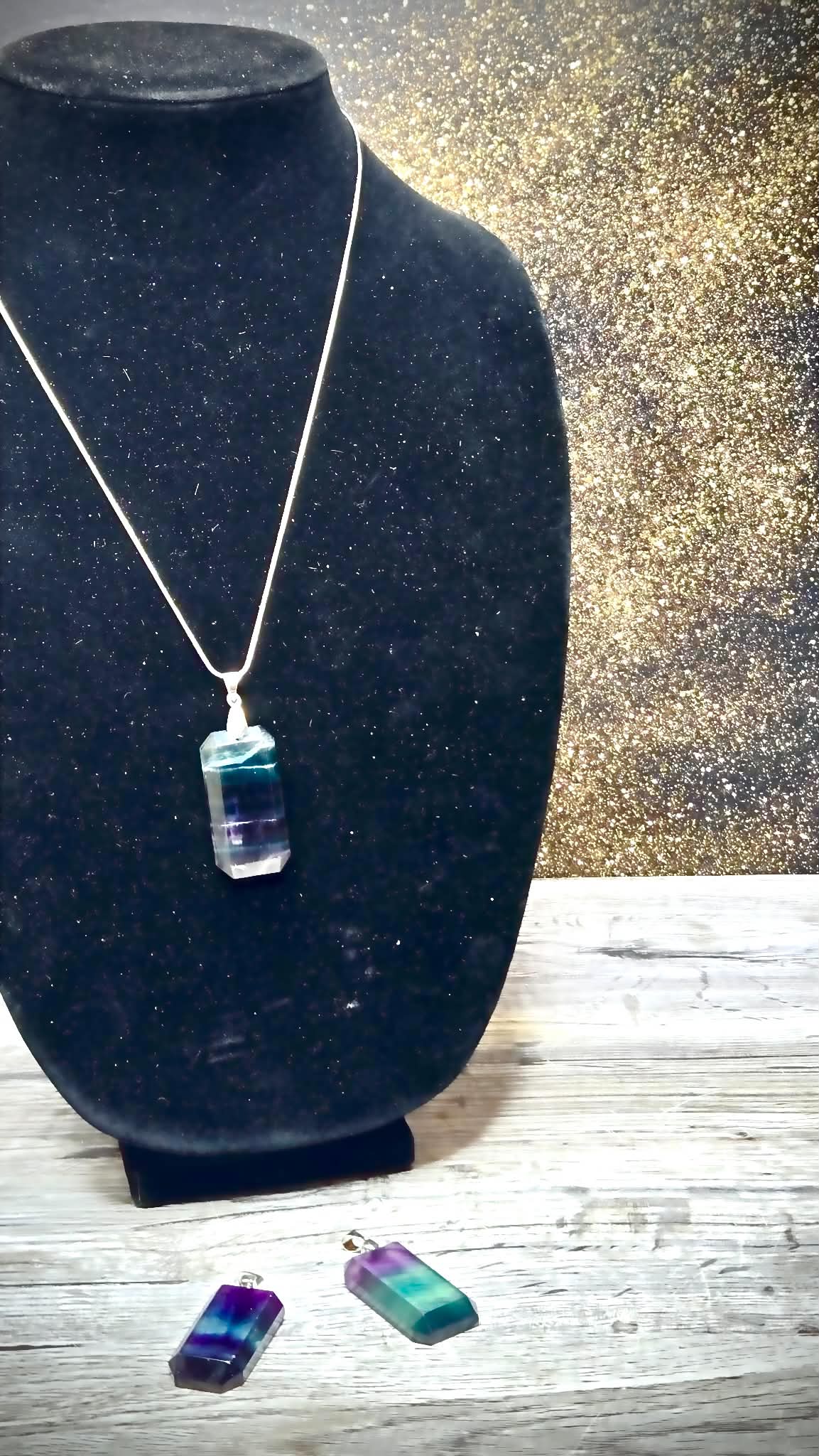 ✨Stacks Fluorite Pendant