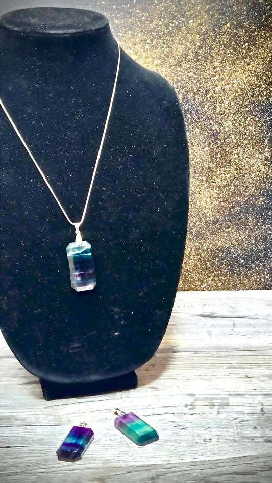 ✨Stacks Fluorite Pendant