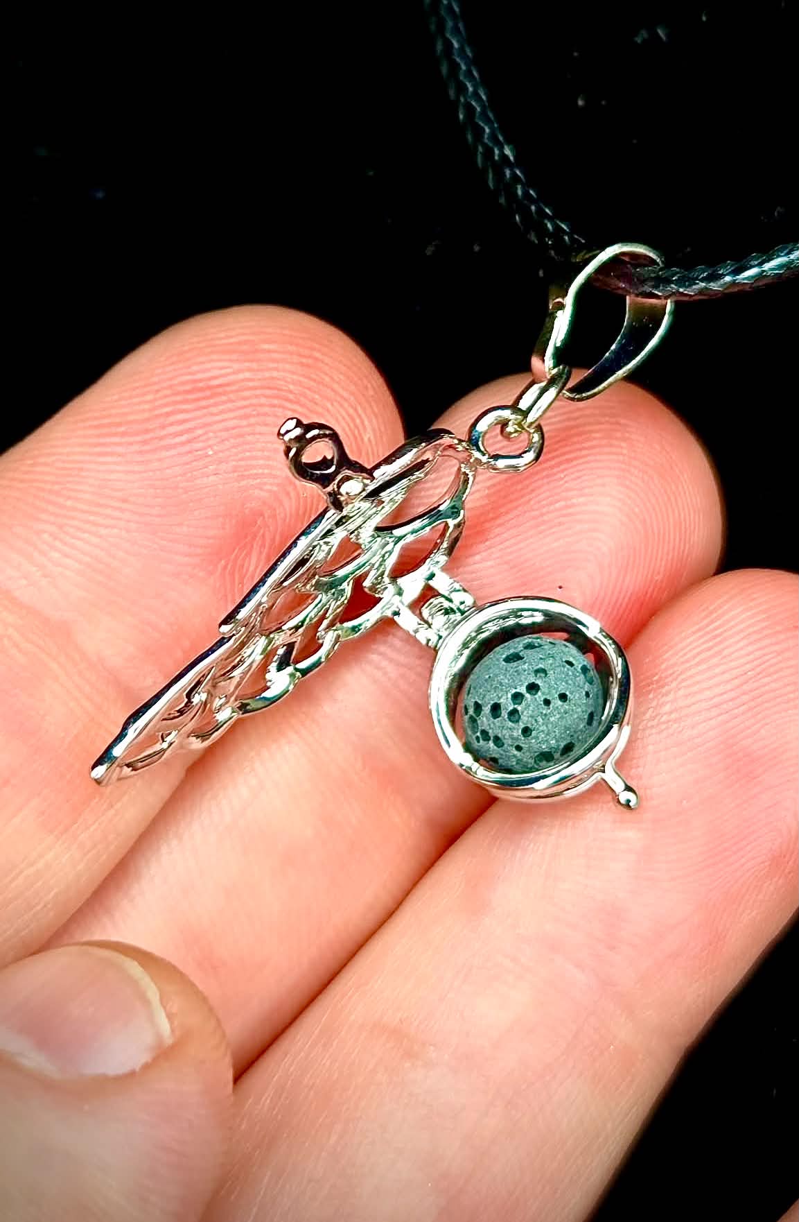 🌋Lava Bead Lockets