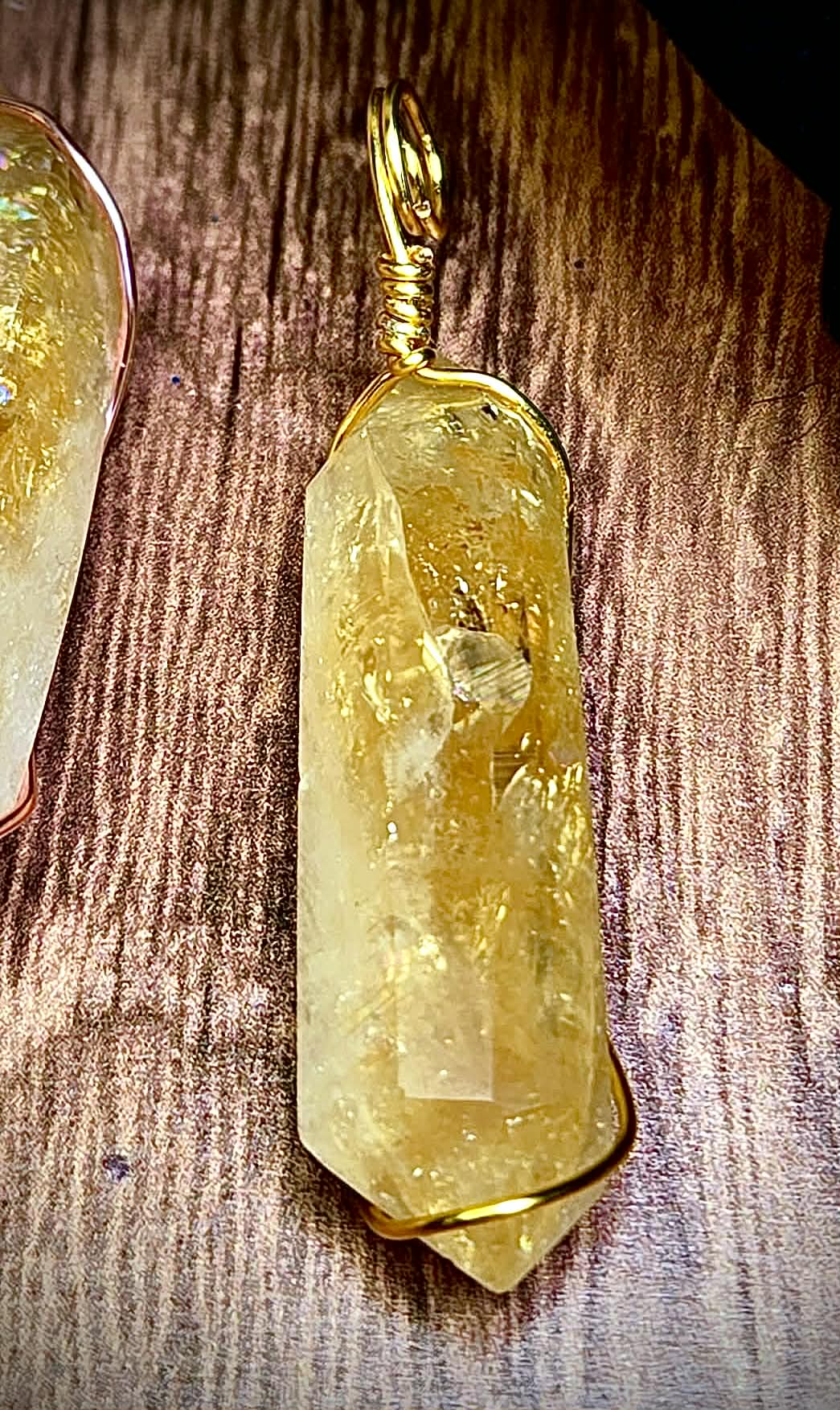 Wonderful Wire Wrapped Citrine Pendants - Get Sh*t Done