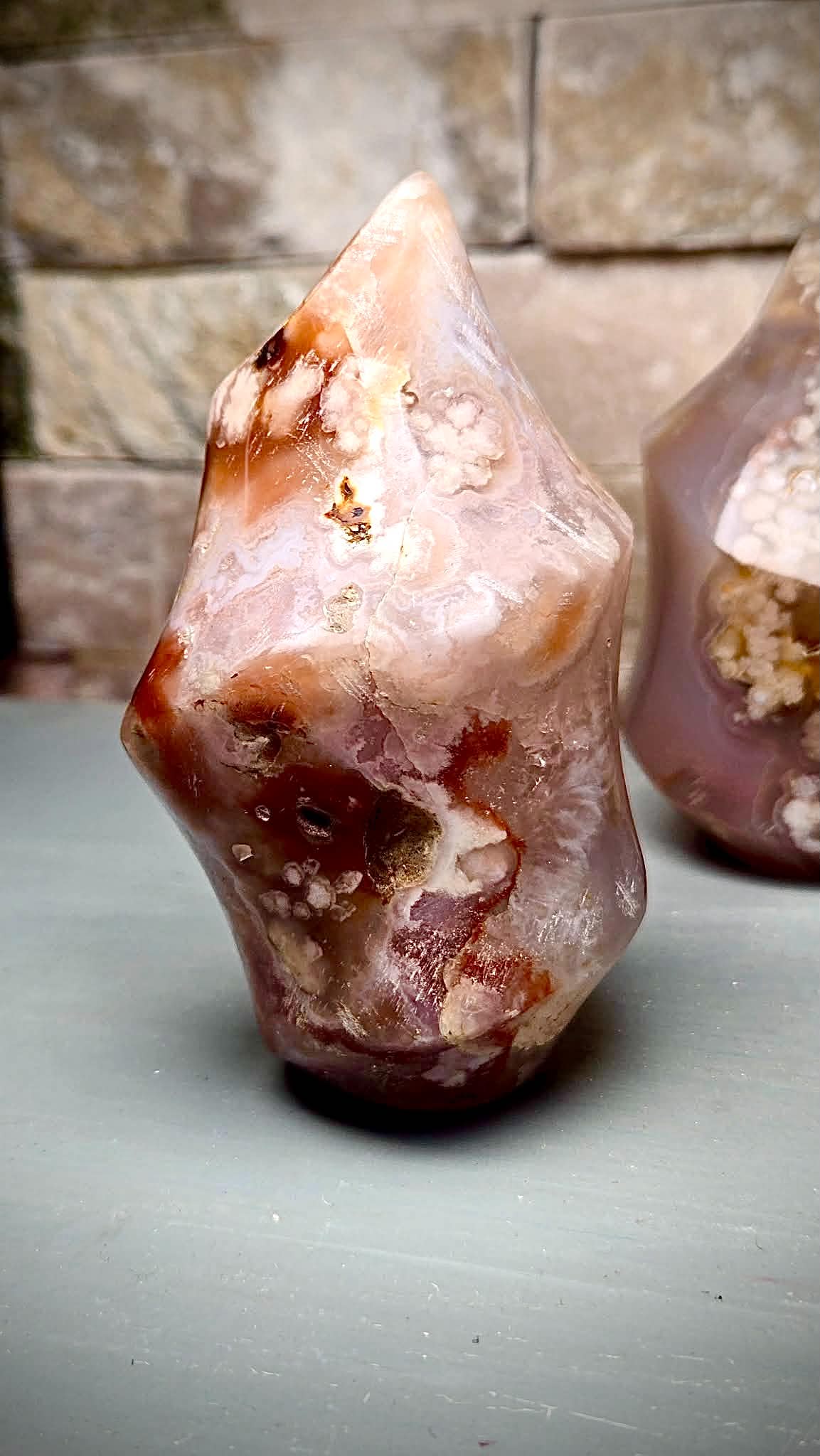 🌸Money Fire Flower Agate Flames