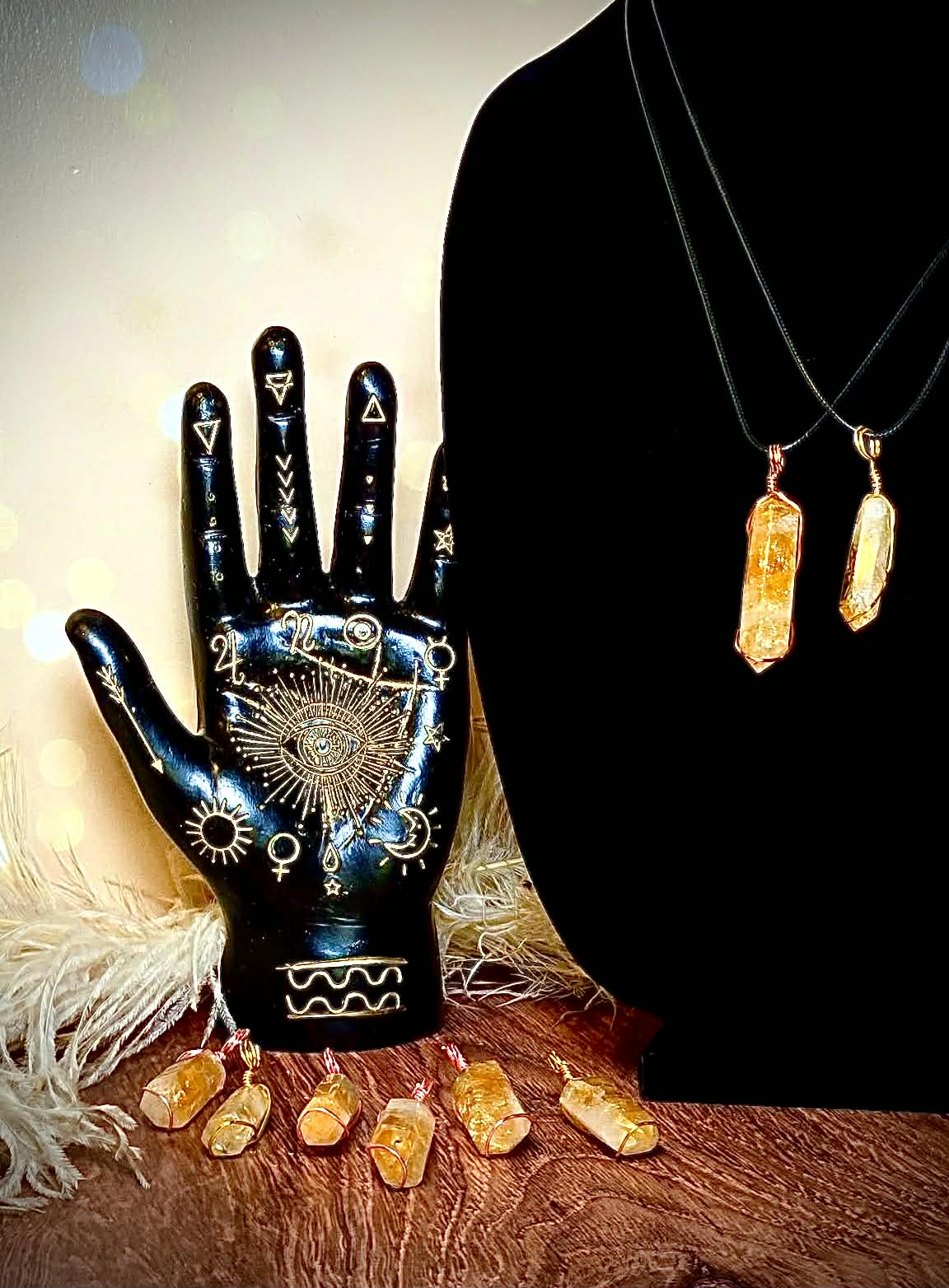 Wonderful Wire Wrapped Citrine Pendants - Get Sh*t Done
