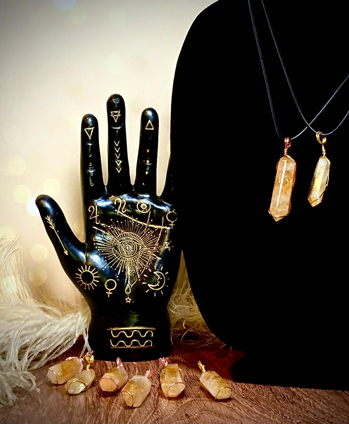 Wonderful Wire Wrapped Citrine Pendants - Get Sh*t Done