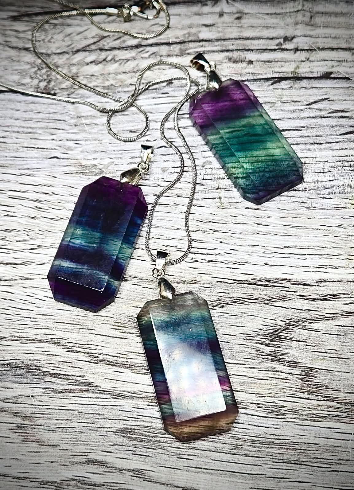 ✨Stacks Fluorite Pendant