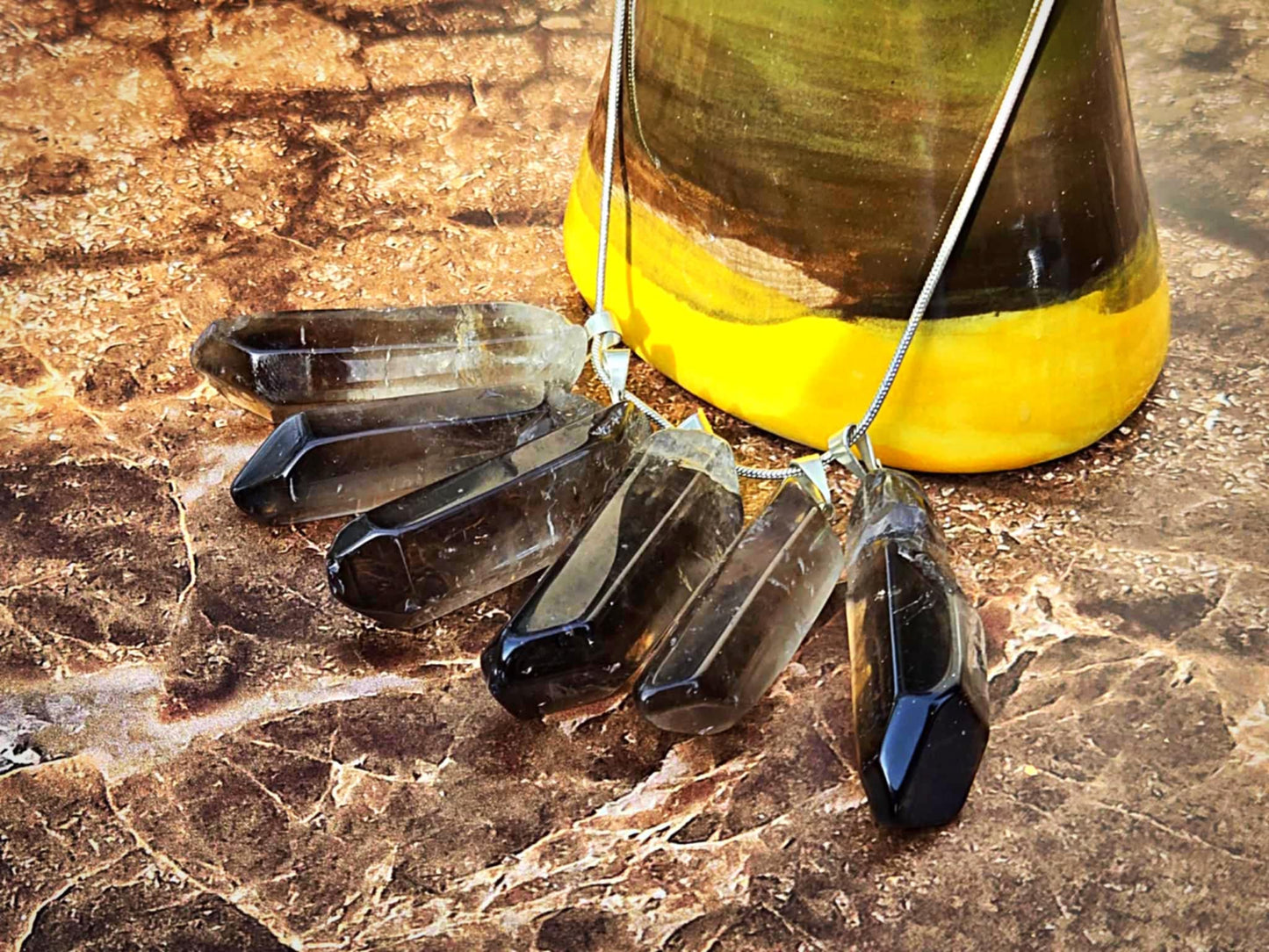 Healthy AF Smokey Quartz Pendants - Physical/Mental Healing