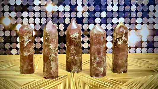 *Sold Out* Radiant Wealth Raspberry Quartz Towers