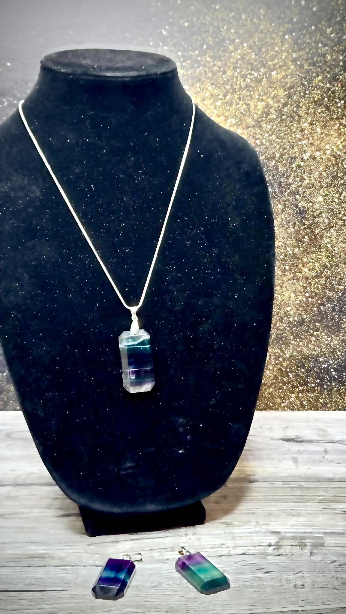 ✨Stacks Fluorite Pendant