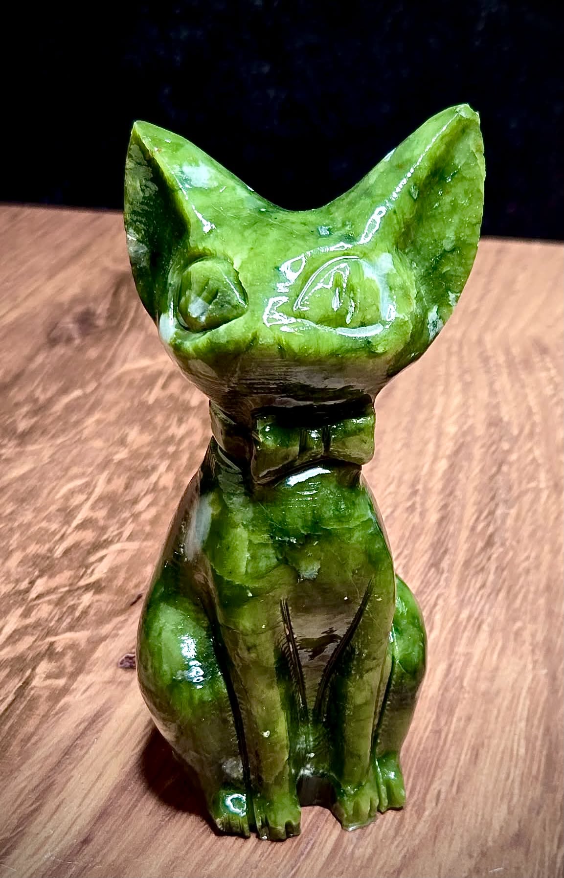 *Sold Out* Madam Meow Nephrite Jade Cat