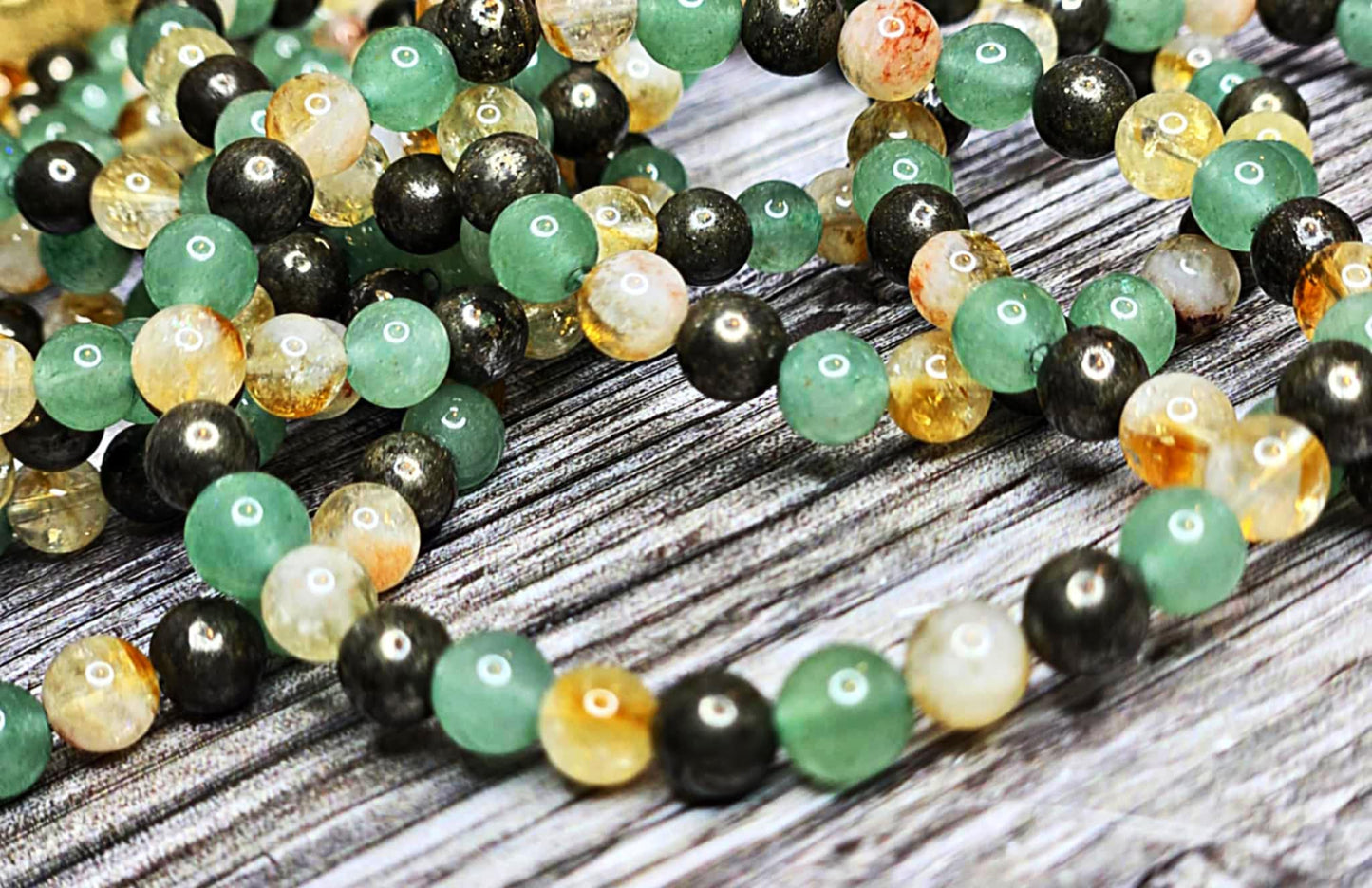 Cash Money Pyrite, Citrine and Aventurine Bracelet