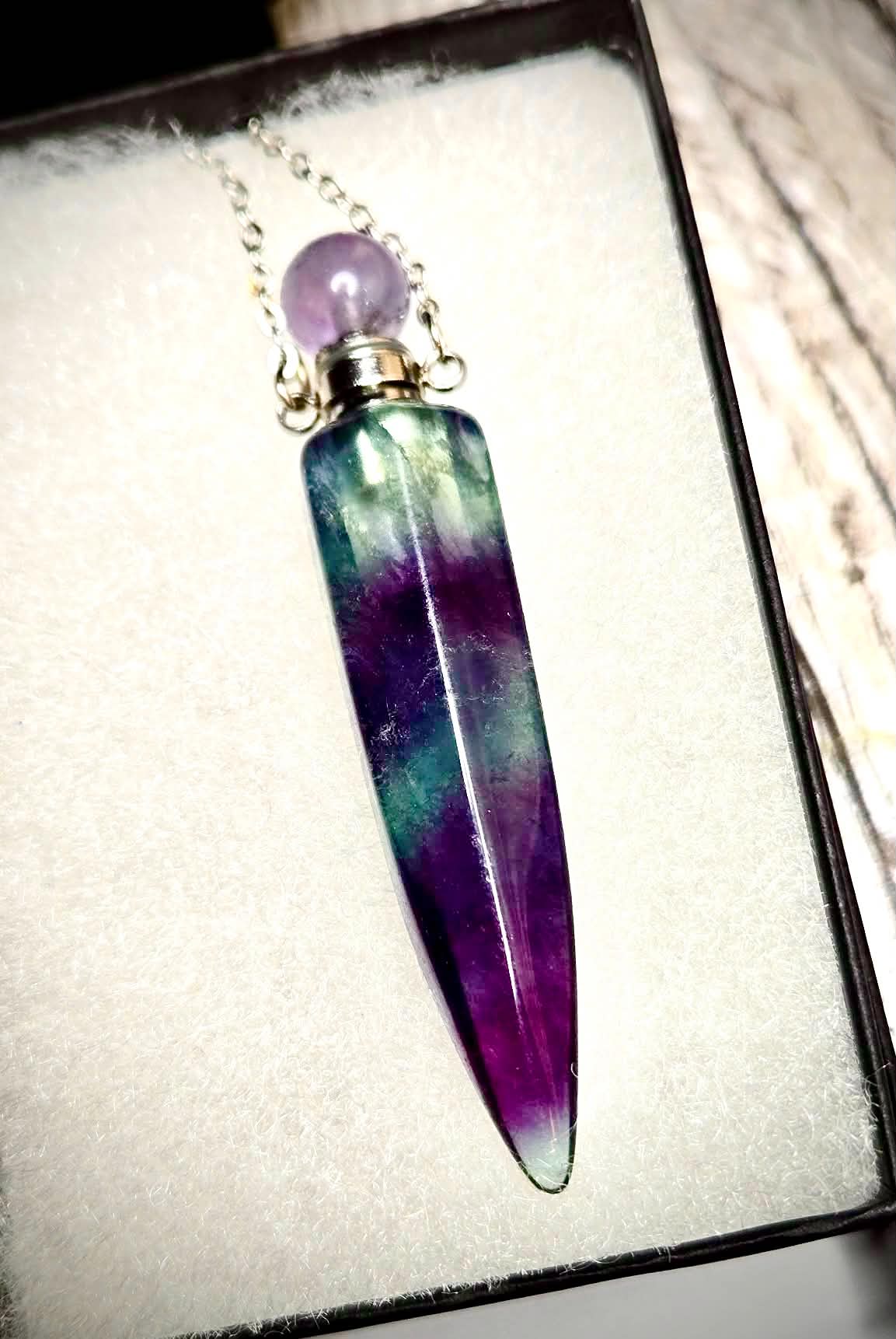 🧞‍♂️Oil Well Fluorite Pendants