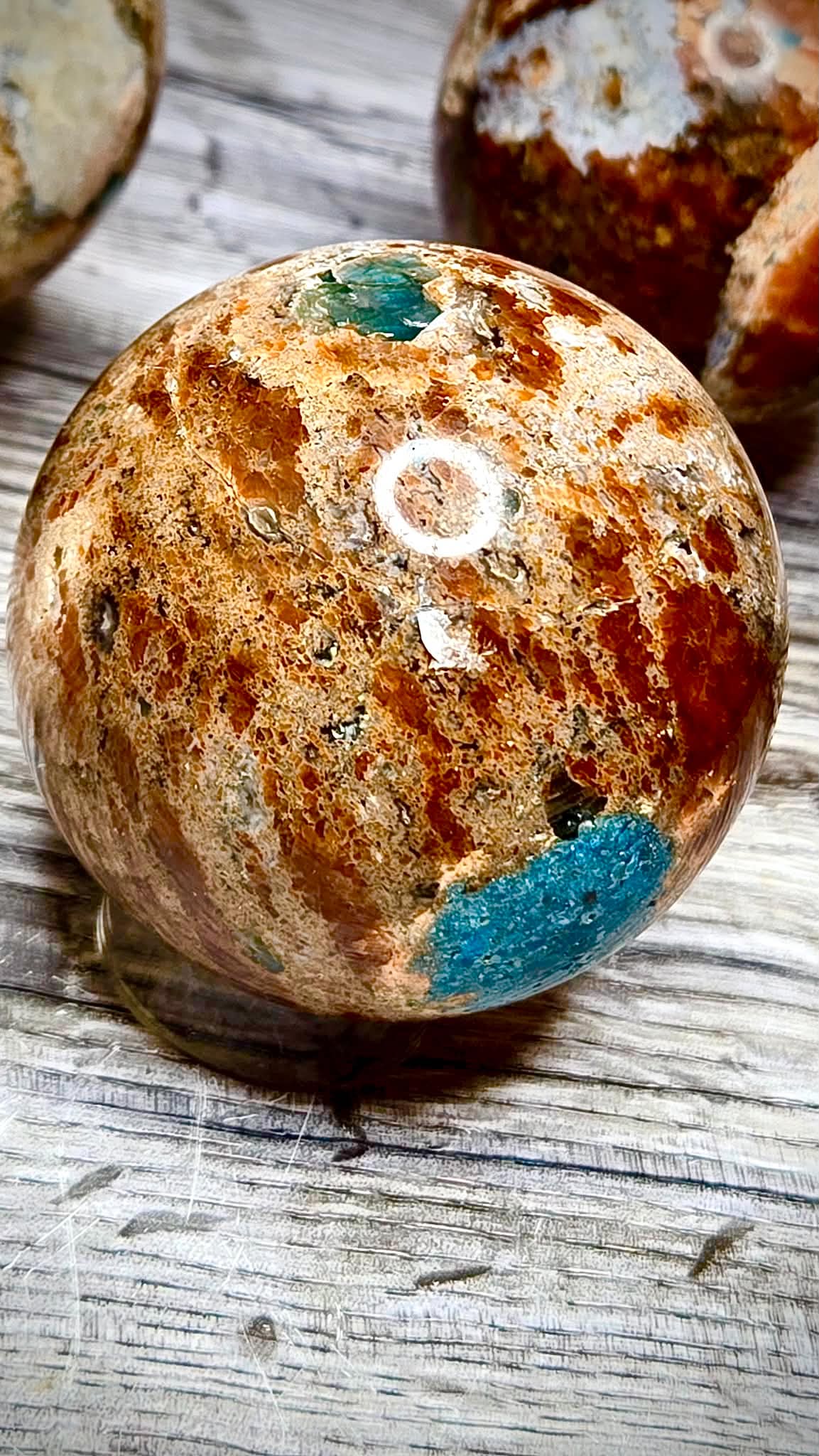 ✨Bling Bling Apatite Sunstone Spheres - Sold Out