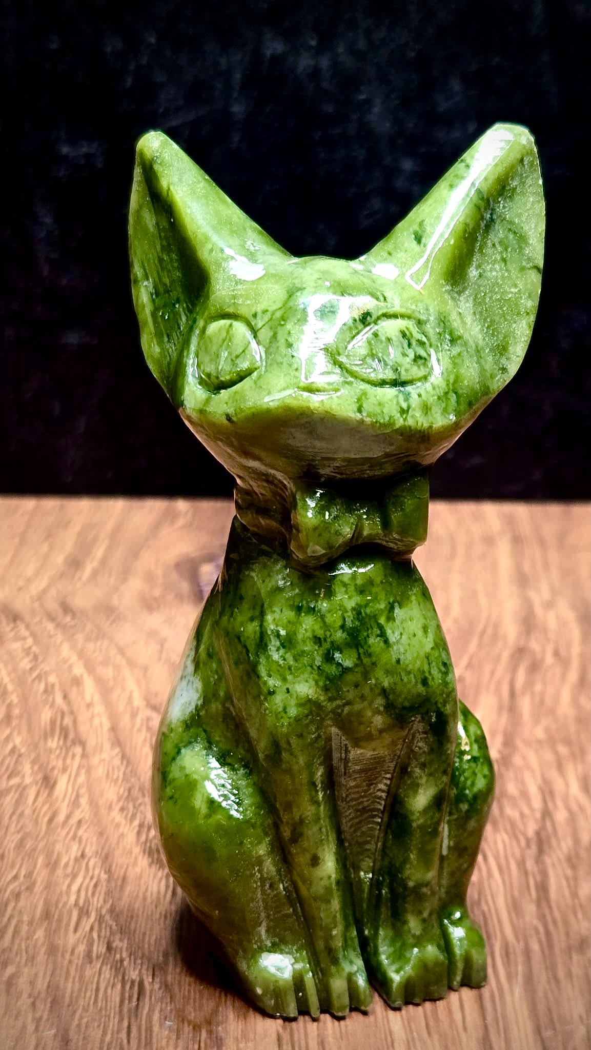 *Sold Out* Madam Meow Nephrite Jade Cat