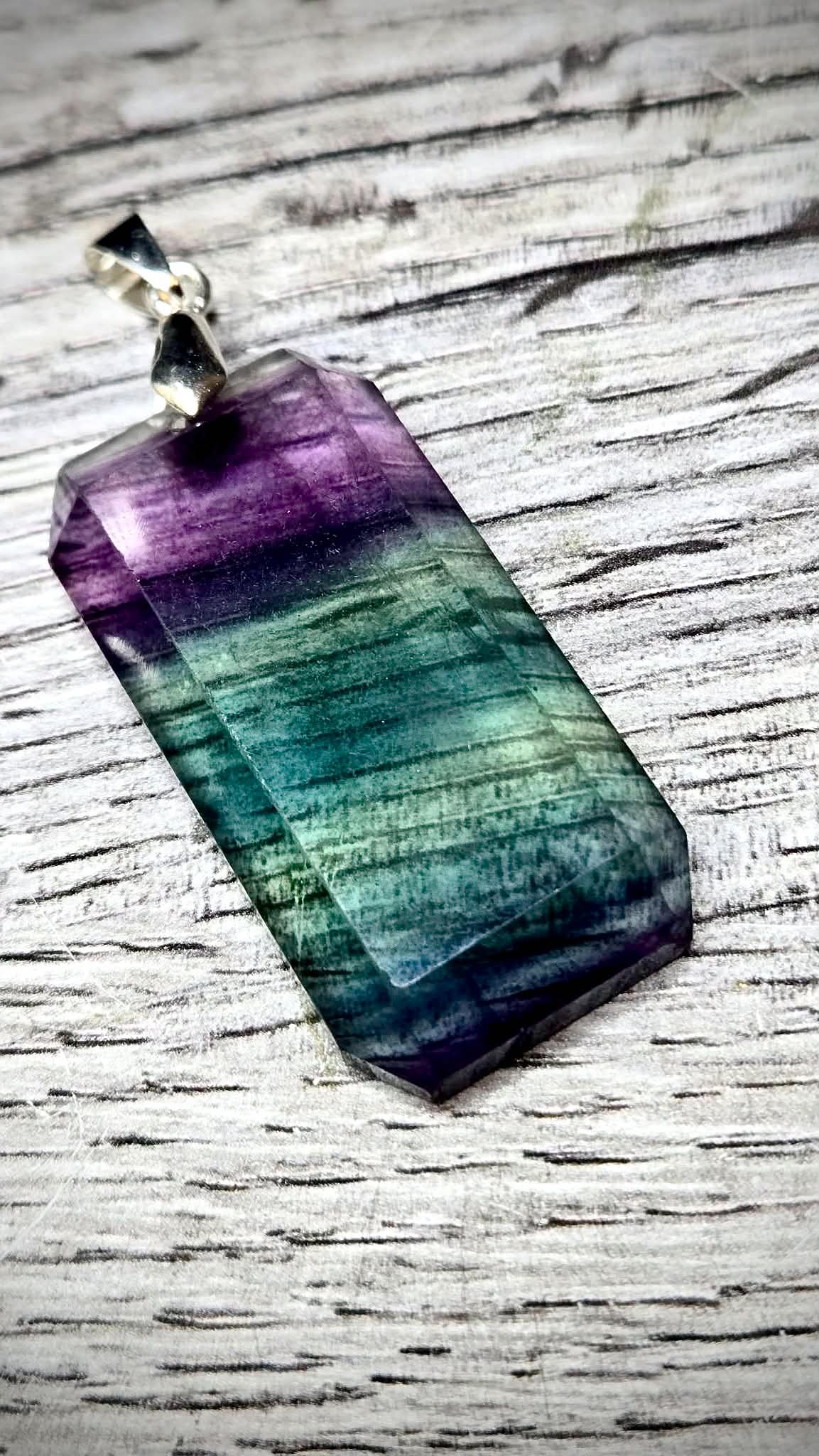 ✨Stacks Fluorite Pendant