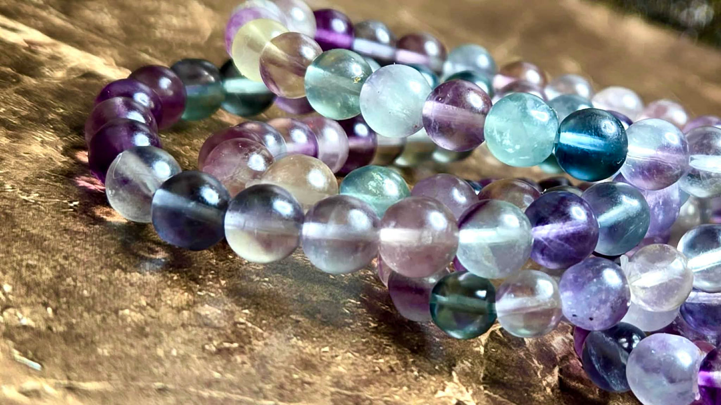 ✨Flow of Spirit Rainbow Fluorite Bracelets