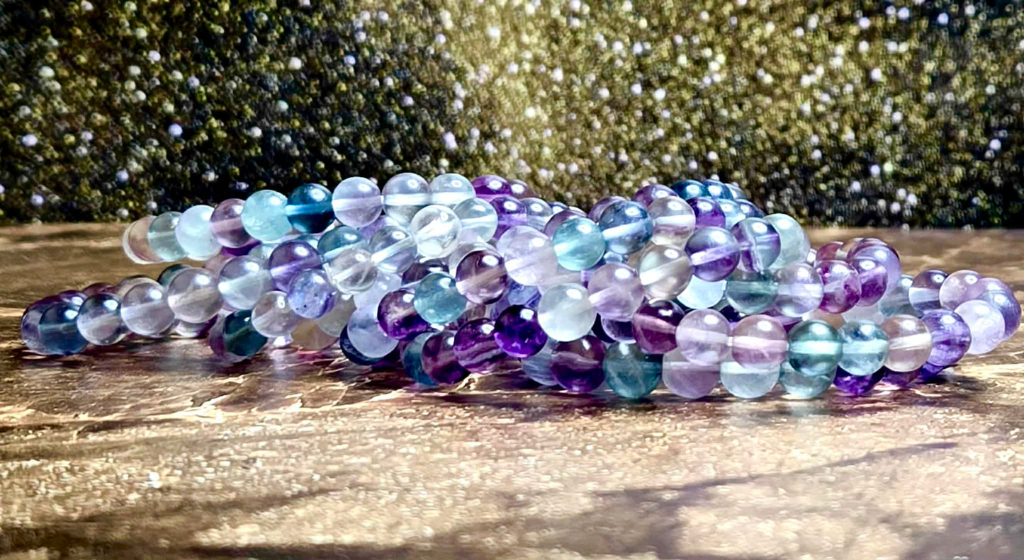✨Flow of Spirit Rainbow Fluorite Bracelets