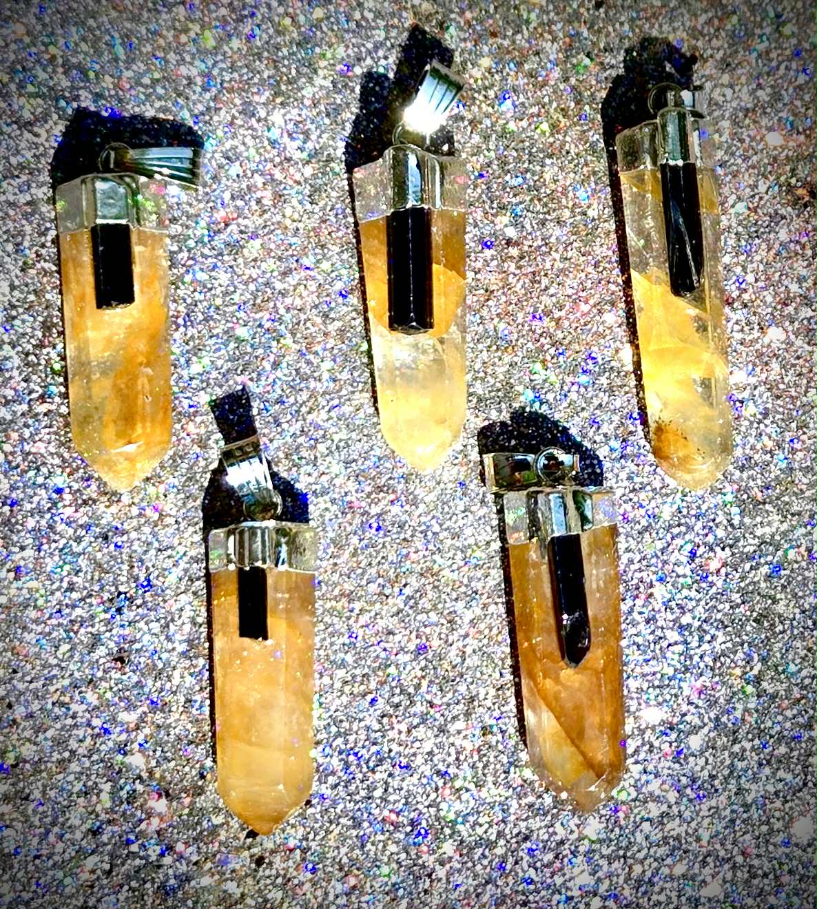Rescued Golden Healer and Tourmaline Necklaces- Rescue Me