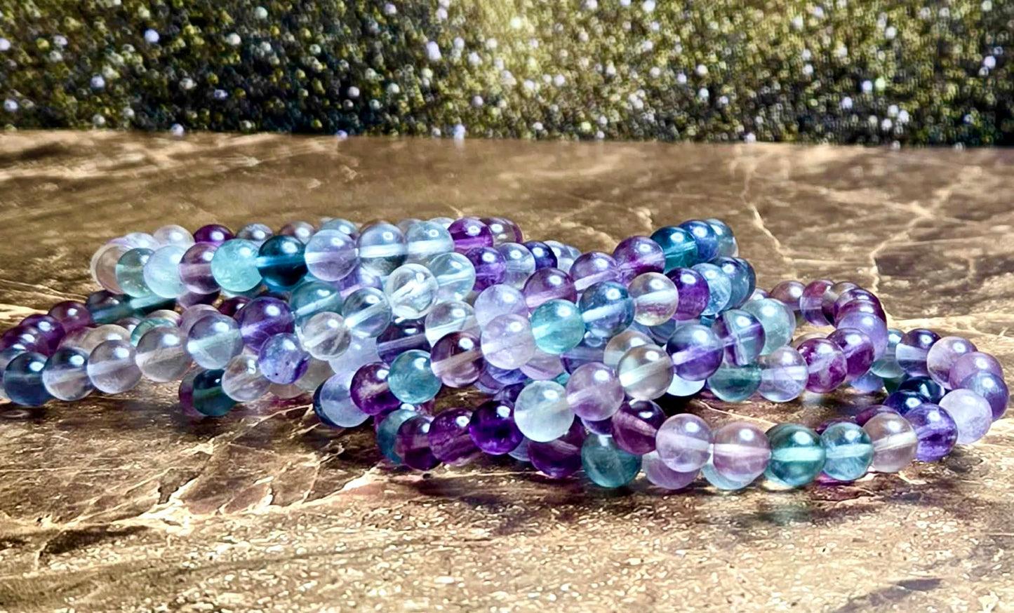 ✨Flow of Spirit Rainbow Fluorite Bracelets