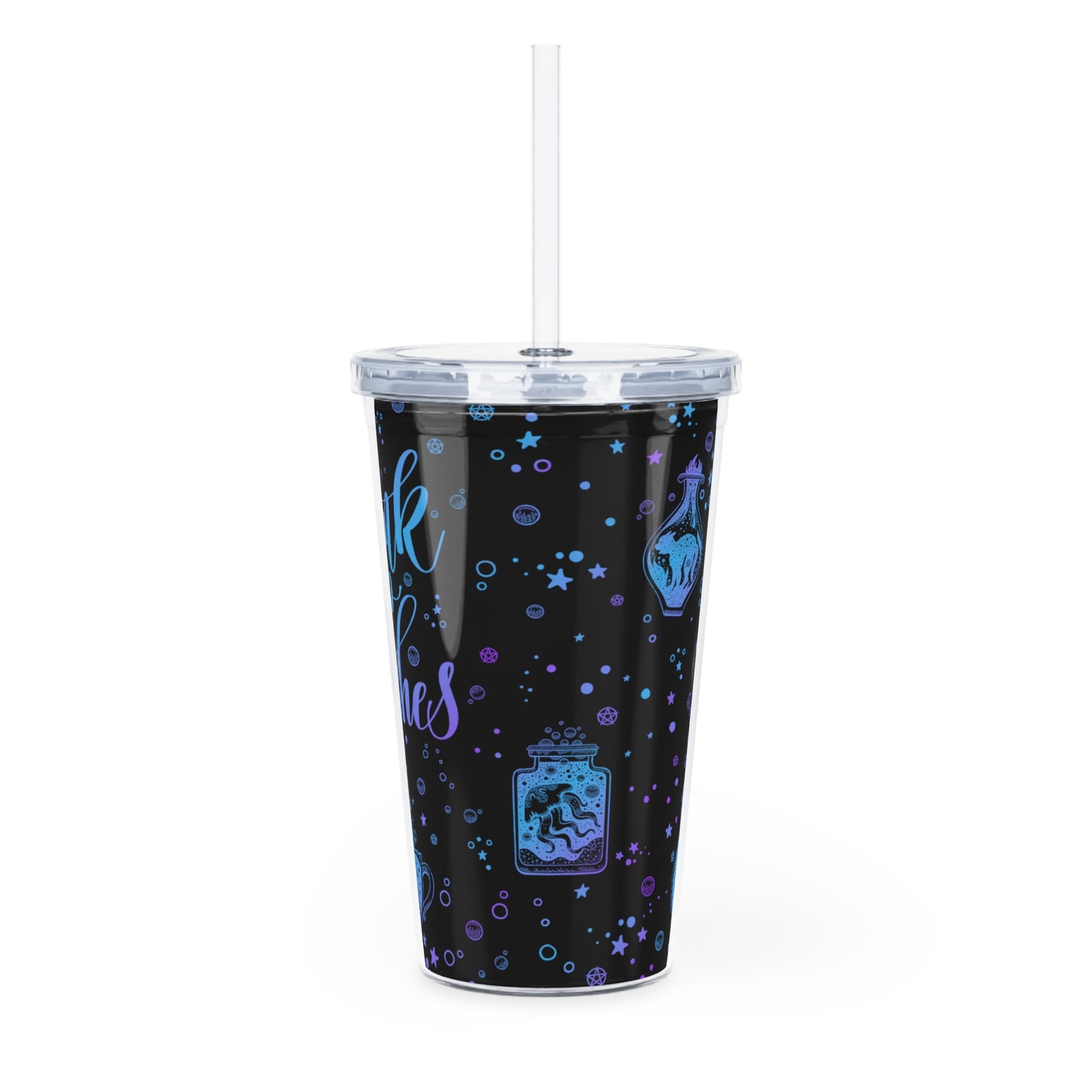 Drink Up Witches Plastic Tumbler with Straw