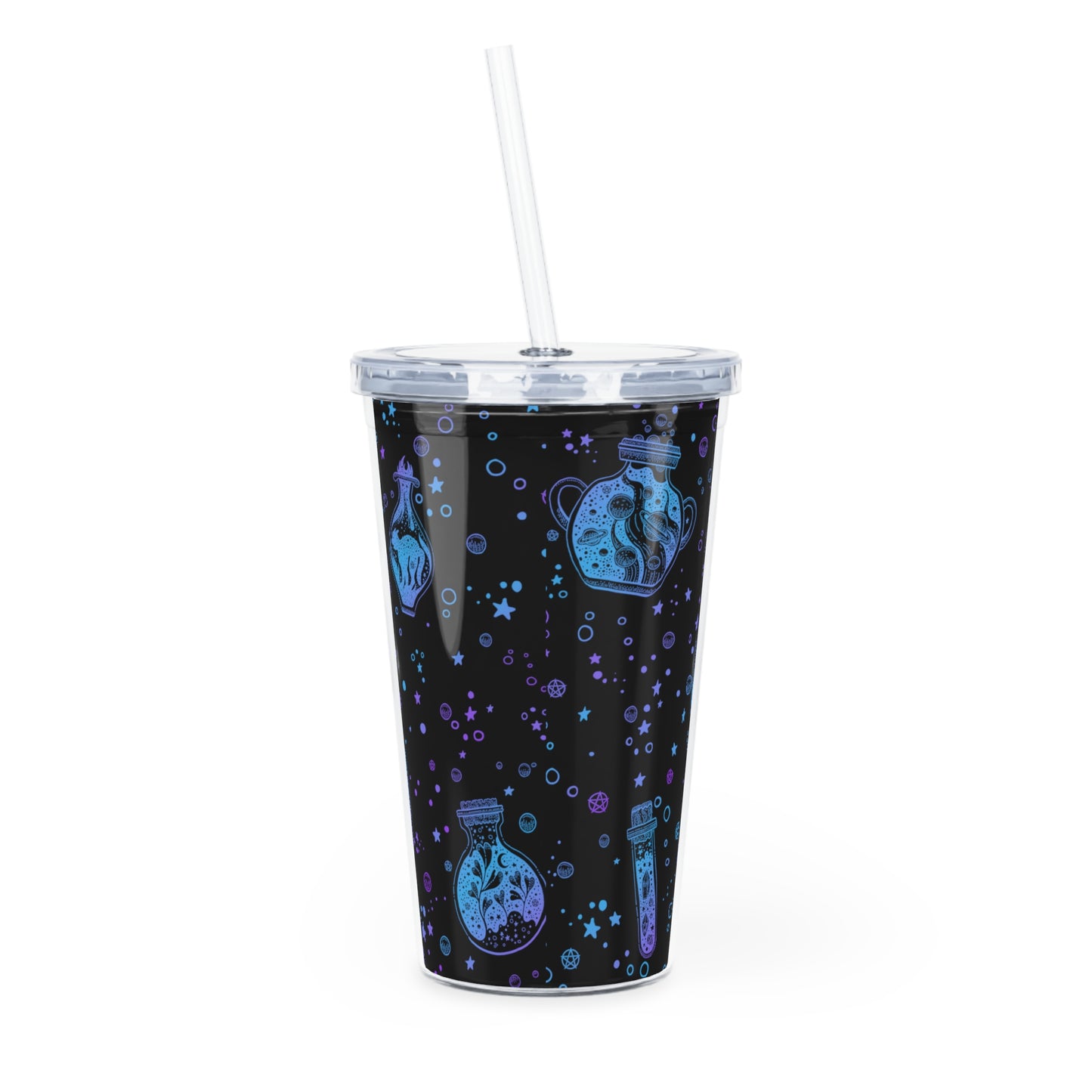 Drink Up Witches Plastic Tumbler with Straw