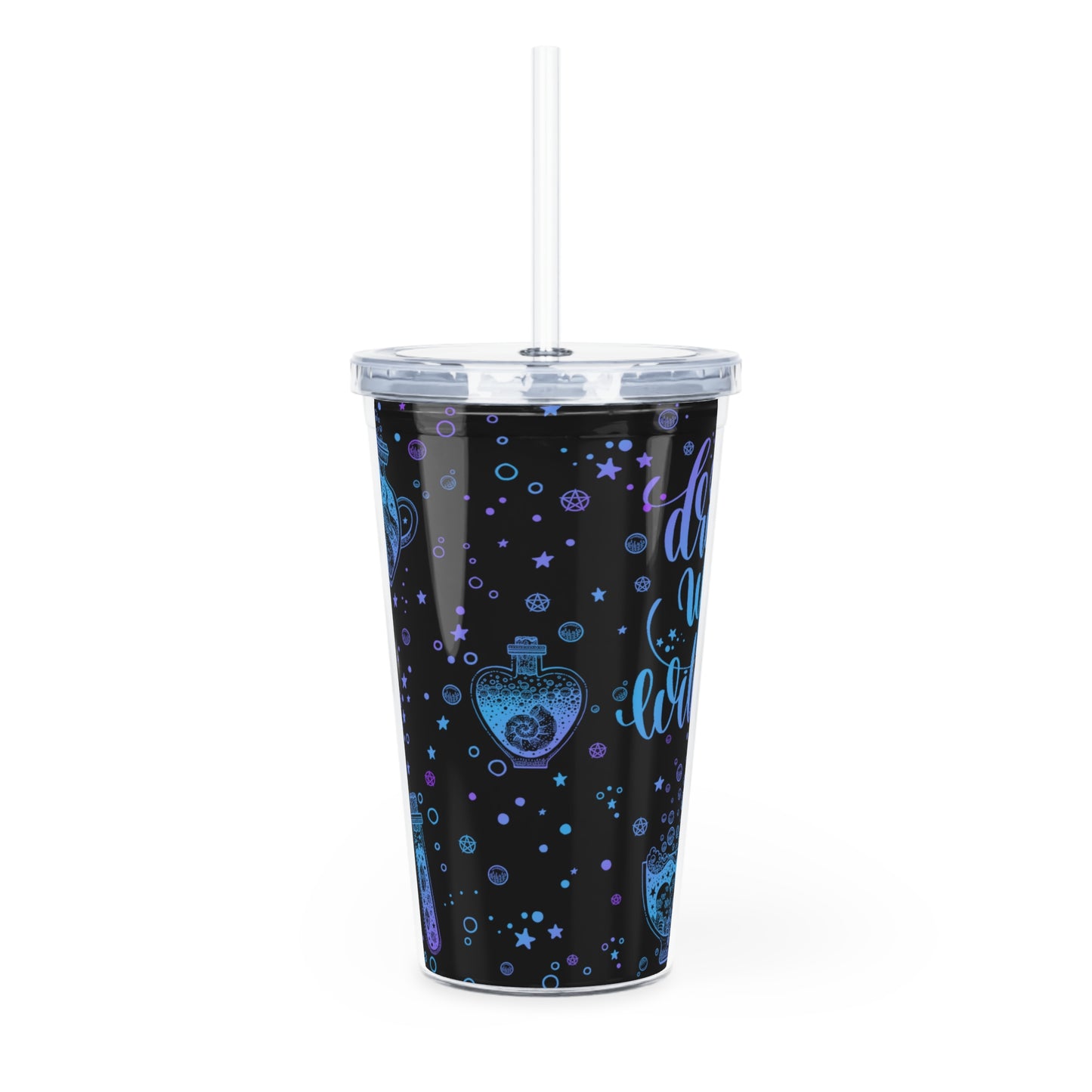 Drink Up Witches Plastic Tumbler with Straw