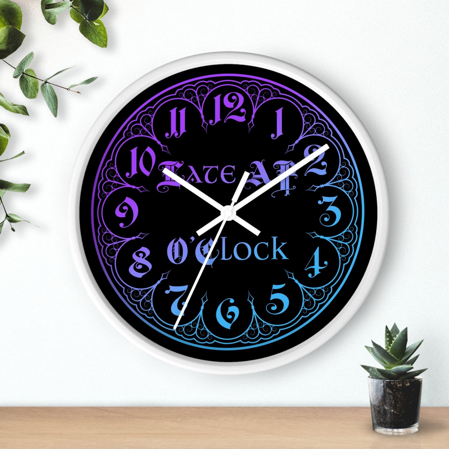 Late AF O'Clock Wall Clock